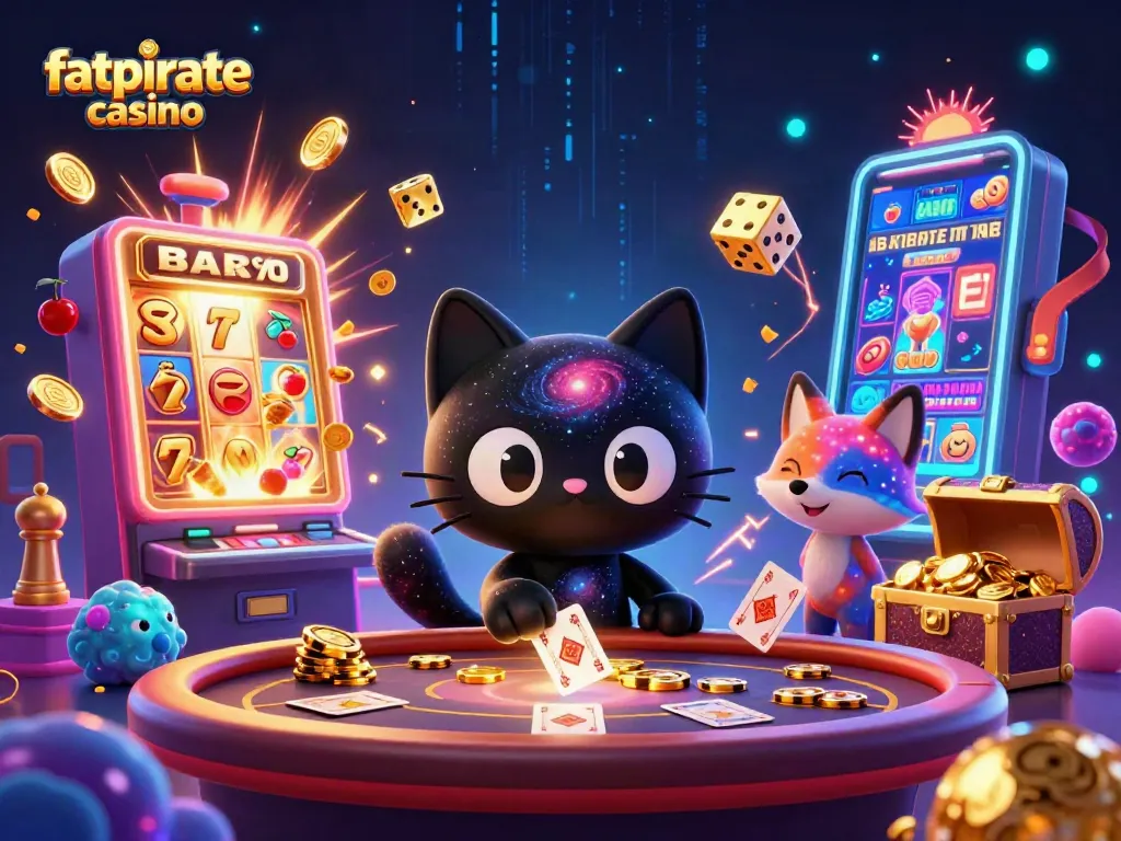 Experience the exciting world of fatpirate casino with this vibrant cosmic gaming scene.